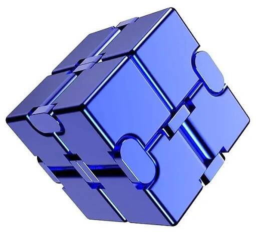 Infinity Cube Antistresová kostka kovová modrá od 497 Kč - Heureka.cz