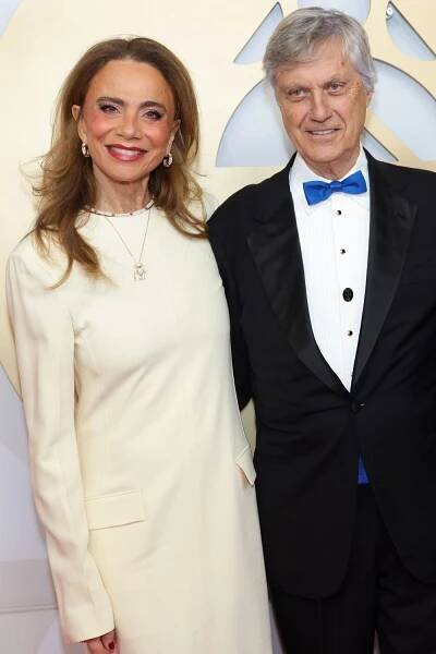 Lena Olin and Lasse Hallström attend the 2025 Guldbagge Awards on January 13, 2025 in Stockholm, Sweden.