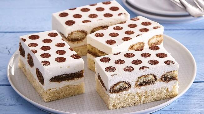 Tiramisu řezy