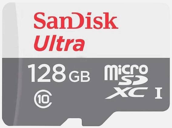 SanDisk Ultra 128GB microSDHC UHS 1 Card 100MB/s SDSQUNR