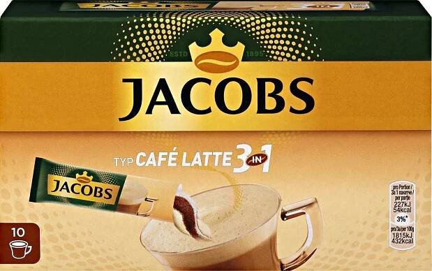 Jacobs Cafe Latte 10 x 12,5 g