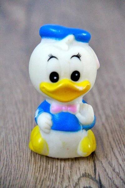 Stará gumová retro hračka Kačer Donald - Starožitnosti a umění