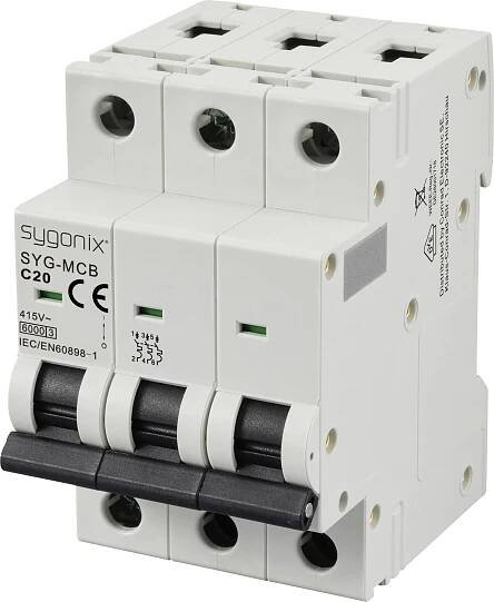 Sygonix SY-6441090 SYG-MCB 3P/C32/6KA elektrický jistič 3pólový 32 A 415 V/AC