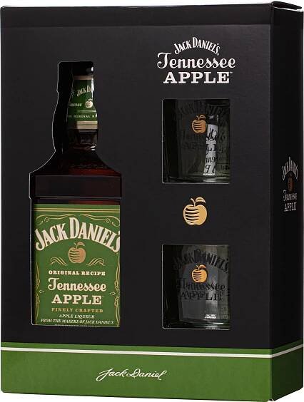 Jack Daniel´s Apple + 2 skleničky