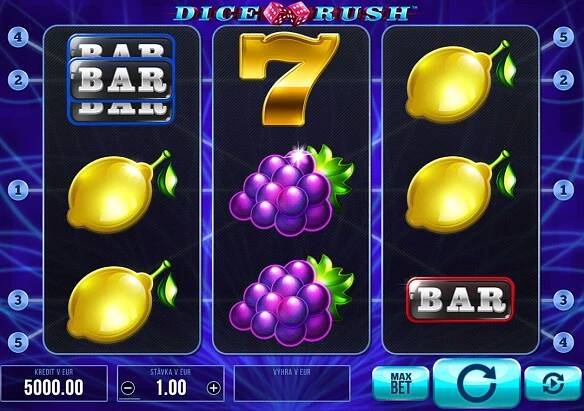 Dice Rush automat u Slovmatic