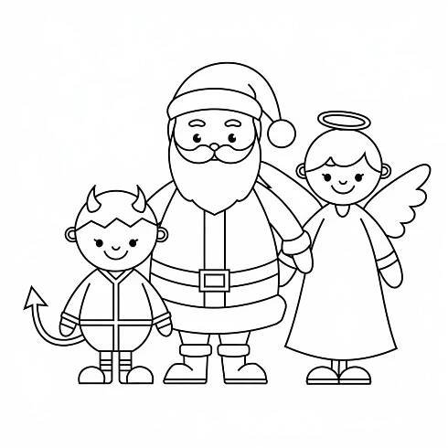 Mikuláš, čert a anděl 8