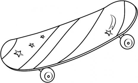 skateboard omalovánka
