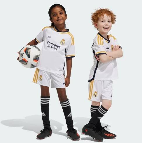 adidas Real Madrid 23/24 Home Mini Kit - White | adidas UAE