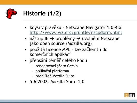 PPT - Mozilla z pohledu vývojáře PowerPoint Presentation, free download - ID:4684030