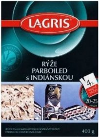 Lagris Rýže parboiled s indiánskou 4 varné sáčky - 400 g