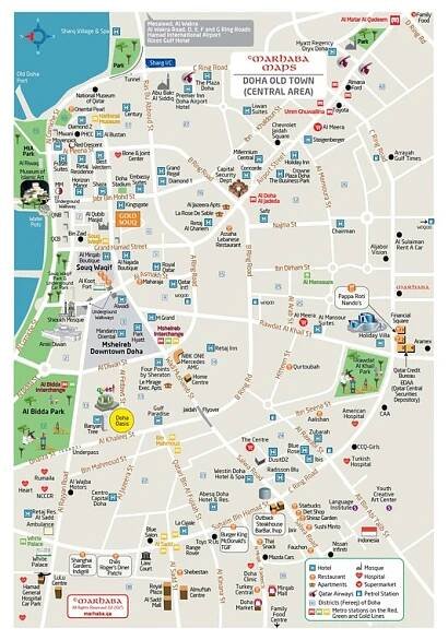 Maps of Qatar - Marhaba Qatar