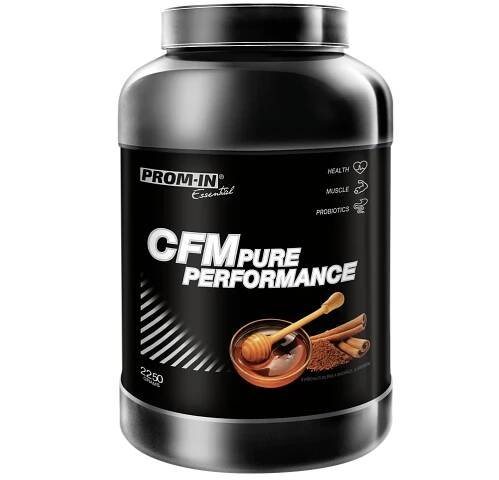 PROM-IN CFM Pure Performance mlieko s medom a škoricou 2250g 1×2250 g, proteínový nápoj