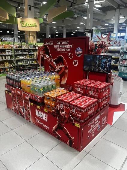 Coca-Cola oživuje Marvel superhrdiny a Dago přináší zážitek přímo v místě prodeje | Dago s.r.o.