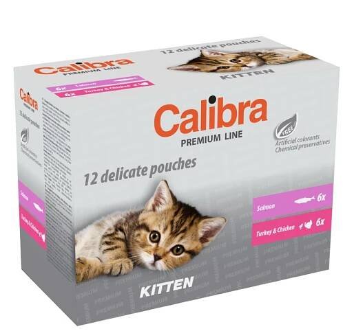 Calibra Cat kapsa Premium Kitten multipack 12x100 g | ALFA Zoo