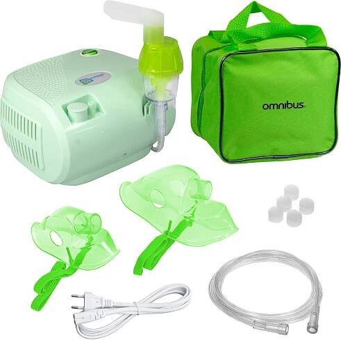Inhalační přístroj Inhalátory Kompresorový inhalátor Aerosol Omnibus Aquamarine