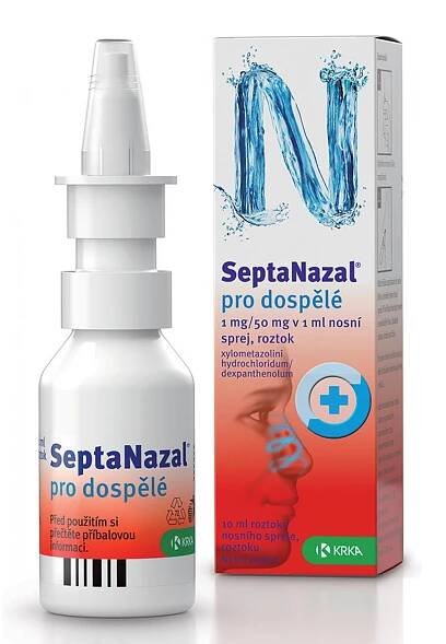 Septanazal dospělí 1+50mg/ml nas.spr.sol.1x10ml