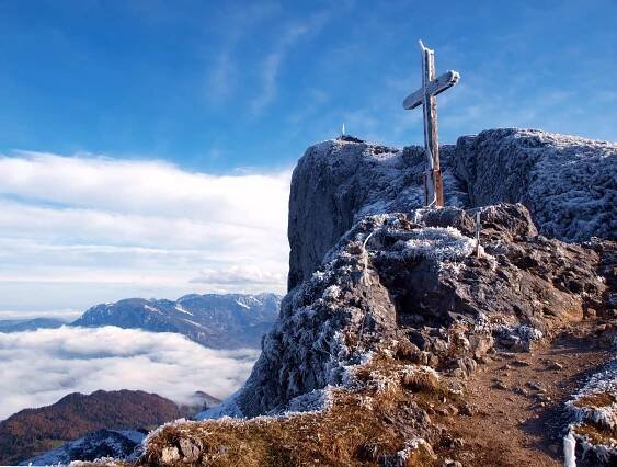 Schafberg am Wolfgangsee von Westen, O.Ö.