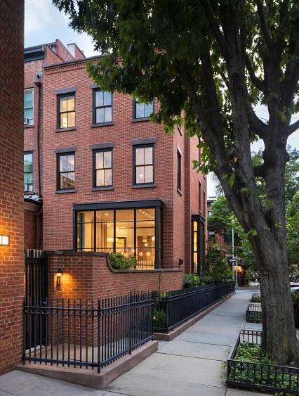 Cobble Hill Rowhouse Rear Facade Ironwork