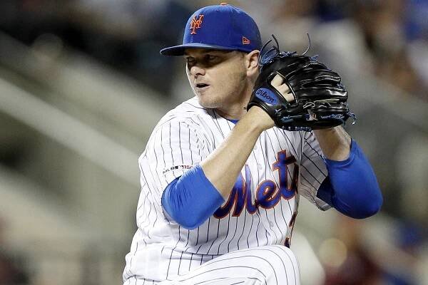 Justin Wilson with the Mets in 2019.