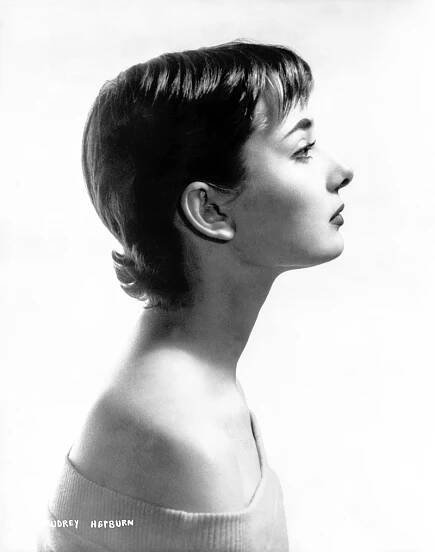 Audrey Hepburn photographed by Gene Moore c. 1952.