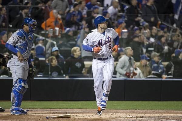 David Wright homered in the first World Series game at Citi Field.