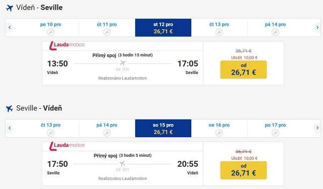 Letecky do Sevilla z Vídně za 1 430 Kč | Rádi cestujeme | nejen levné letenky, ubytování, zimní pobyty