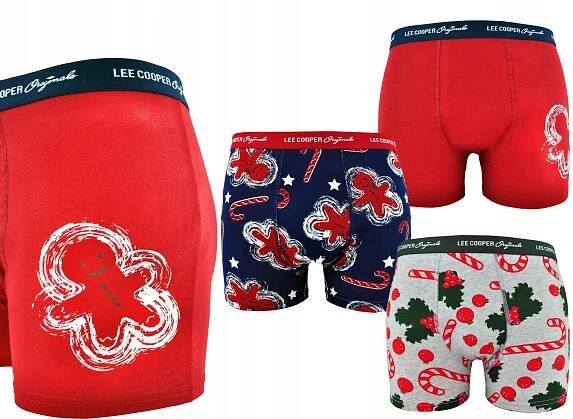 LEE COOPER pánské boxerky VÁNOČNÍ, 6-BALENÍ, XL Barva vícebarevná