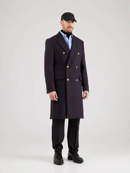 The Kooples Přechodný kabát – modrá: přední strana