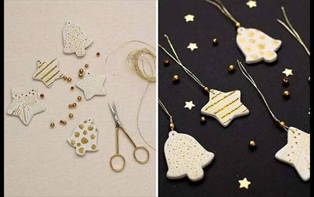 Studený porcelán je skvělý na výrobu nádherných vánočních ozdob a dekorací. Pinterest