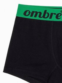 OMBRE Pánské boxerky Turkin černo-zelená