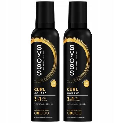 Syoss Curl pěna pro kudrnaté vlasy 250 ml x2