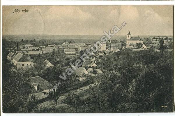 Mikulovice, Znojmo - Pohlednice místopis