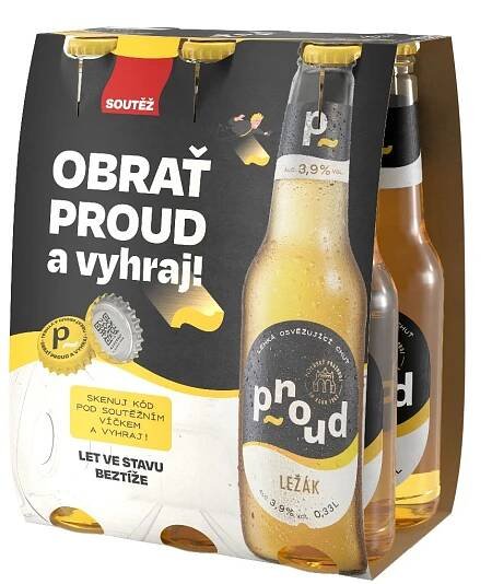 Proud ležák  6 x 0,33 l sklo