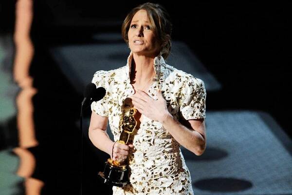 Melissa Leo accepts Best Supporting Actress for 'The Fighter' during the 83rd annual Academy Awards at the Kodak Theatre in Hollywood, Calif., on Feb. 27, 2011.