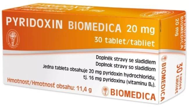 Pyridoxin 20 mg 30 tbl.