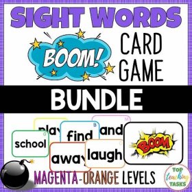 New Zealand Sight Words BOOM Card Games Magenta to Orange Levels This includes six BOOM Card Games (includes 154 Sight Word Cards). Help your students build their sight word fluency while also engaging them in this fun physical activity. Use these sight words New Zealand activities as part of your Word Work Daily 5 activities, as a homework activity or as an addition to your literacy program.