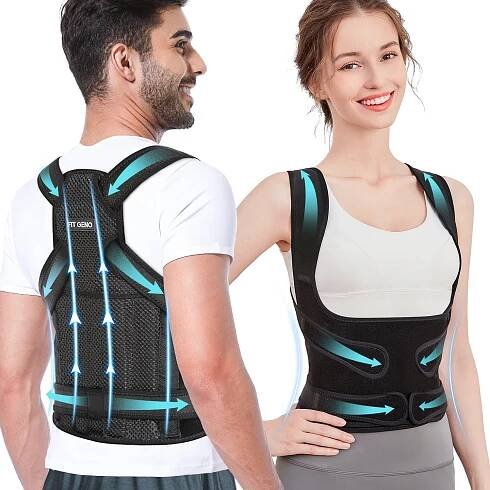 Fit Geno Back Brace Posture Corrector for Women and Men,