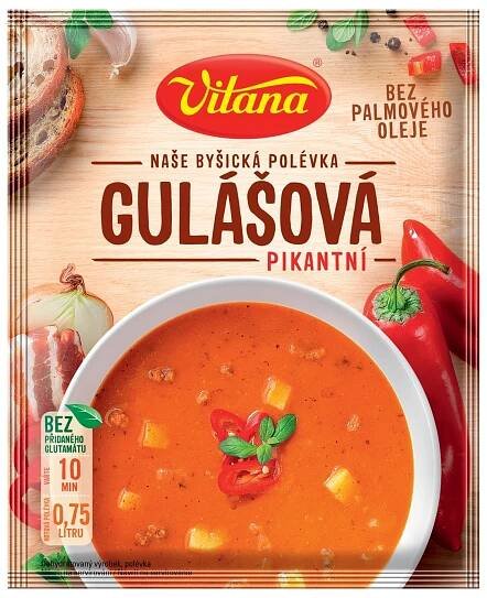 Vitana Naše Byšická polévka Gulášová pikantní 72g