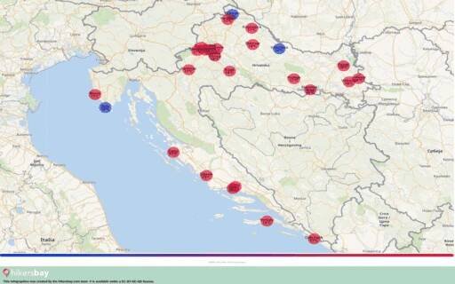 Počasí v Chorvatsko v Duben 2025. Je to nejlepší doba pro cestu? hikersbay.com