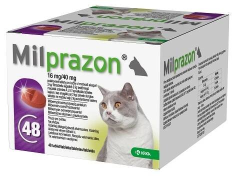 Milprazon 16mg/ 40mg, tablety | Krka