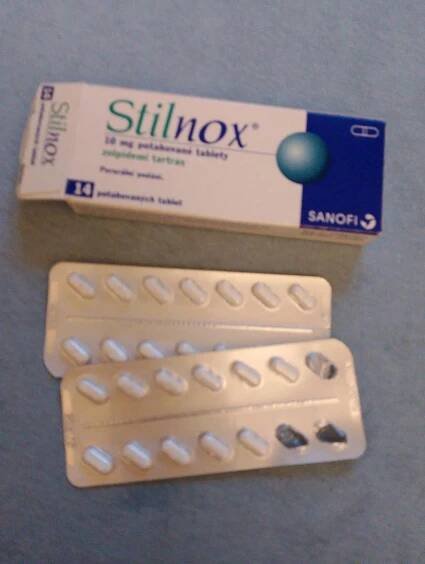 Lék na spaní - stilnox (zolpidem)10mg