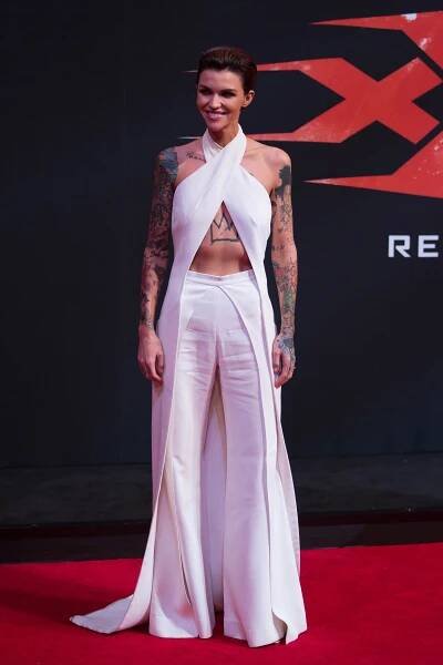 Ruby Rose in Balmain at the XXX: Return of Xander Cage Premiere