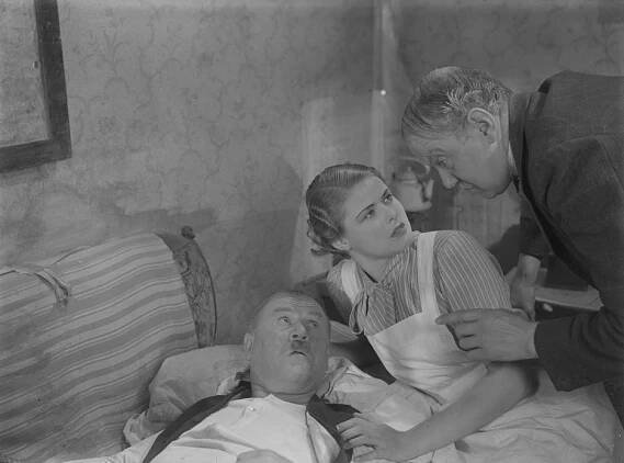 Sigurd Wallén, Ingrid Bergman, Valdemar Dalquist - Munkbrogreven - Z filmu