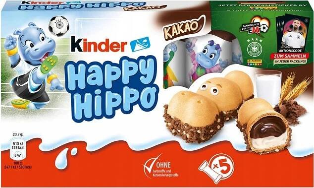 Ferrero Kinder Happy Hippo Cacao 103,5 g