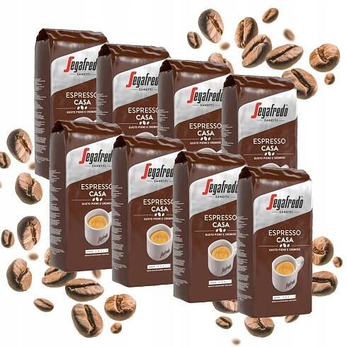 Káva zrnková Segafredo Espresso Casa 50% Arabika, 50% Robusta - 8x1 kg