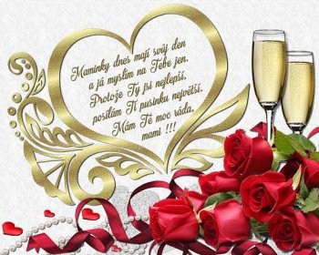 two glasses of champagne and roses on a white background with words in the shape of a heart