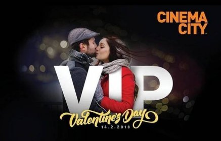 Valentýn ve VIP kině Cinema City se speciálním zamilovaným menu