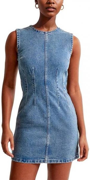 Daacee Sleeveless Bodycon Denim Mini Dress