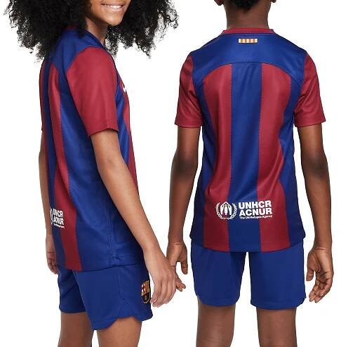 Dětský dres s krátkým rukávem Nike FC Barcelona Stadium 2023/24, domácí