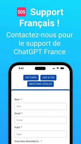 🆘 Support Français ! - Contactez-nous pour le support de ChatGPT France
